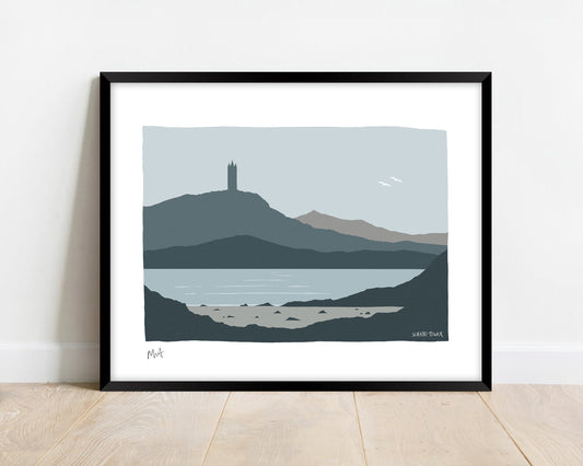 SCRABO TOWER - Landscape, Northern Ireland – A4 / A3 print