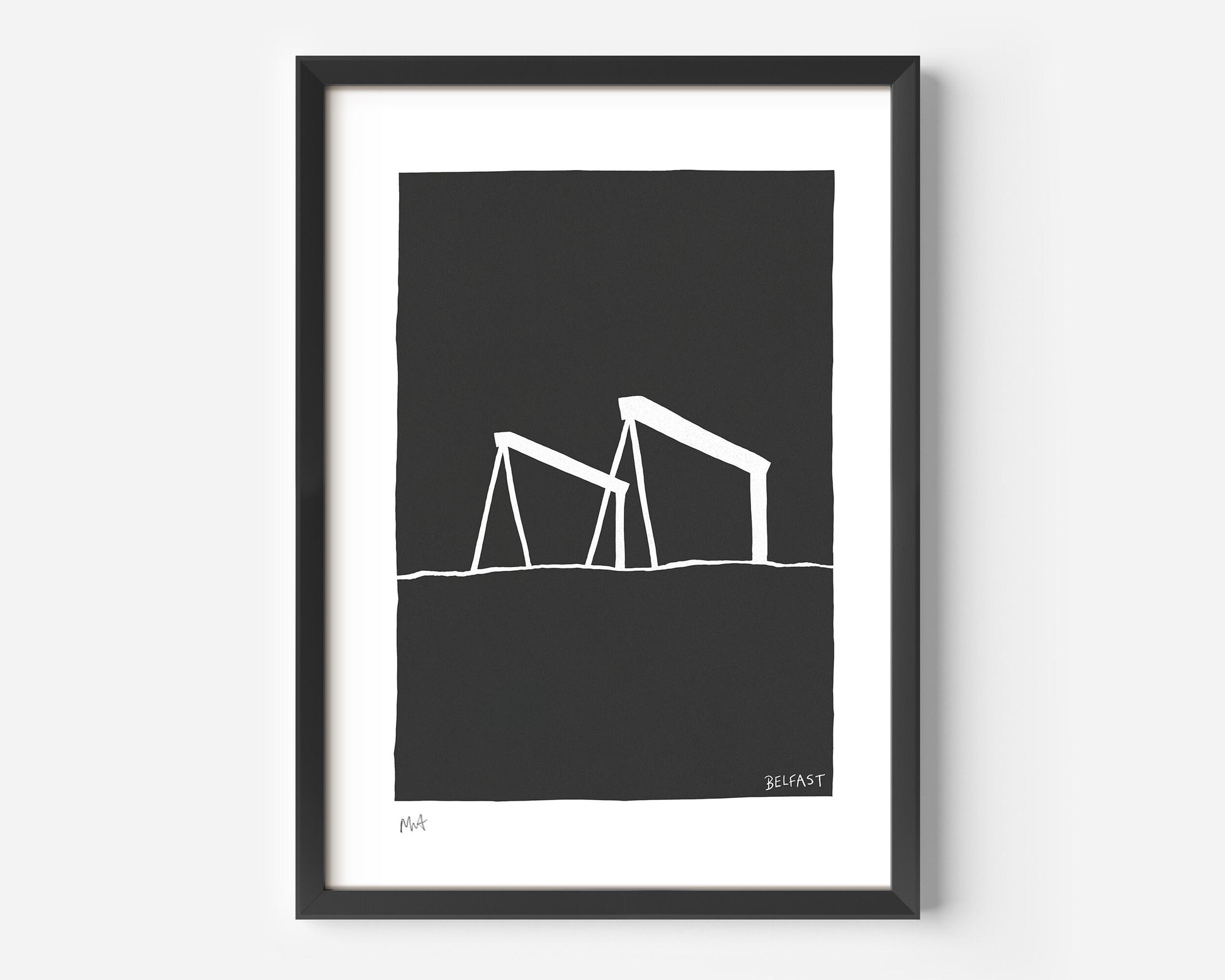 BELFAST, Northern Ireland – A4 / A3 print, Black & White