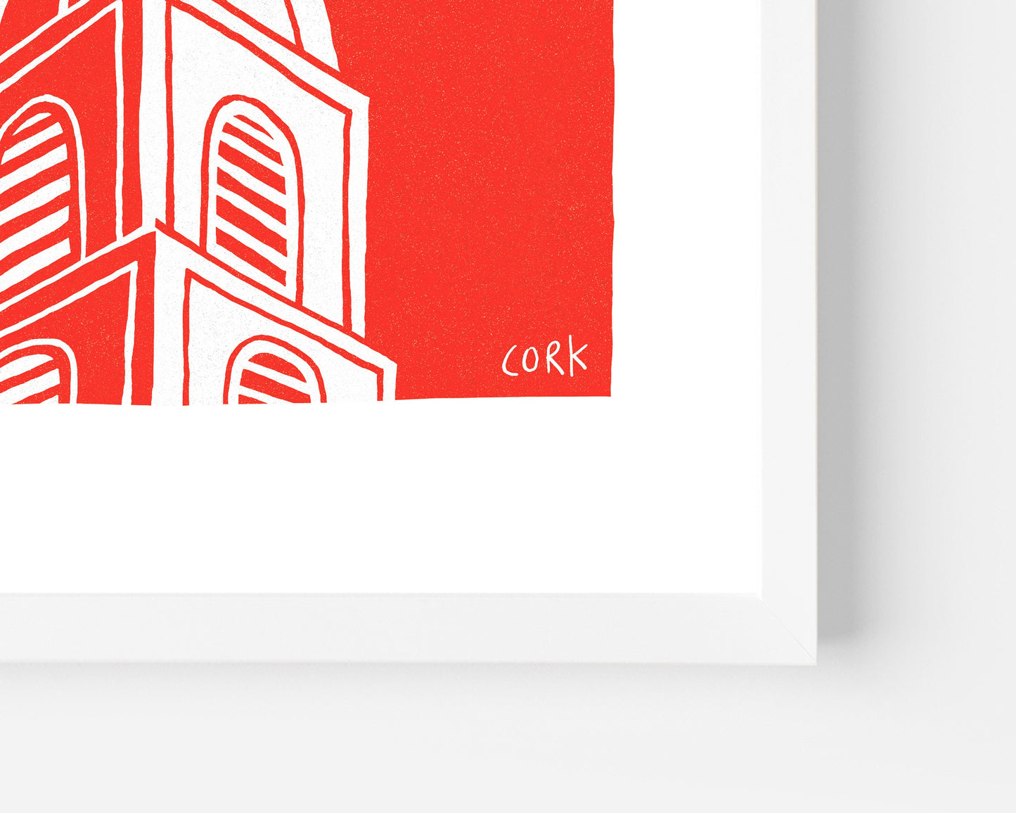 CORK, Ireland – A4 / A3 print, Red